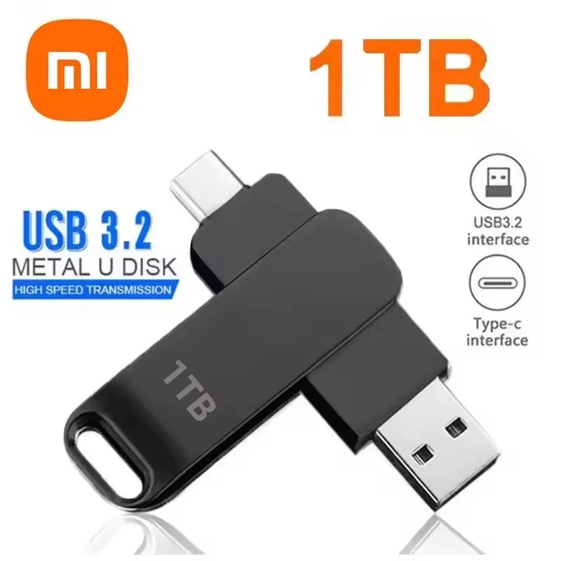 Xiaomi 16TB USB 3.2 Flash Drives High Speed Transfer Metal Pendrive Memory Card Pendrive Flash Disk Memoria Waterproof Stick NEW