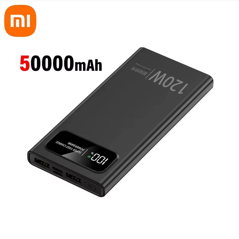 Xiaomi 200000Mah Power Bank 120W Super Fast Charging Battery High Capacity Digital Display Powerbank for Iphone Samsung Huawei