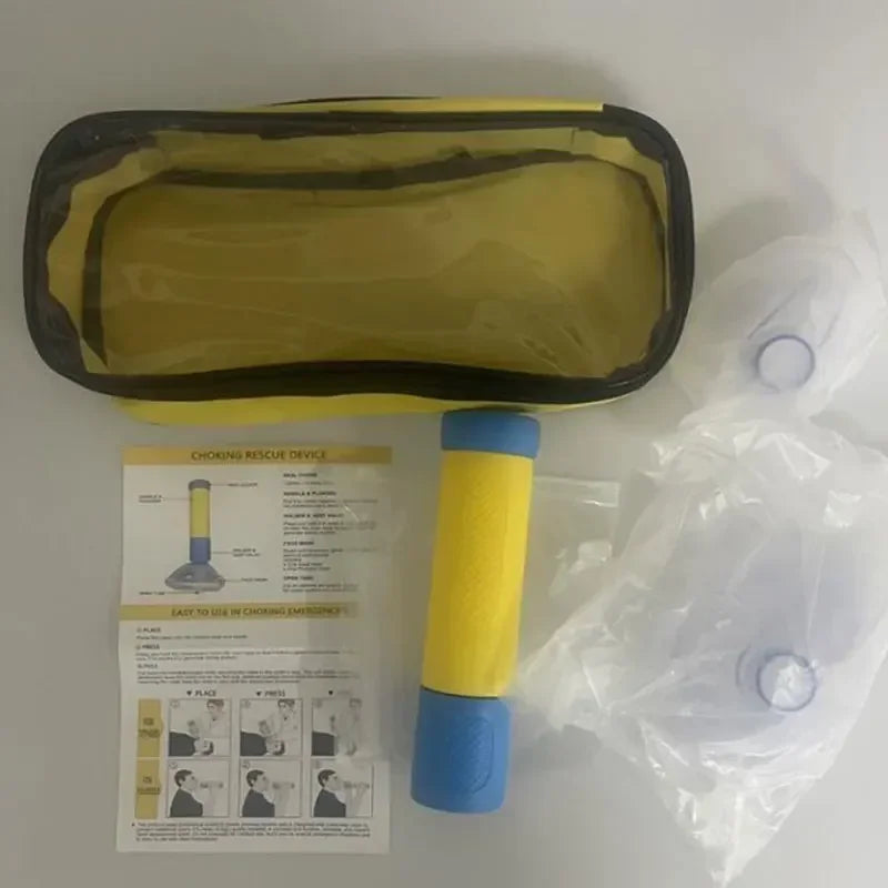 Portable Upgrade First Aid Kit for Kids Adults Choking Emergency Life Saving Suction Vac anti Choke Device