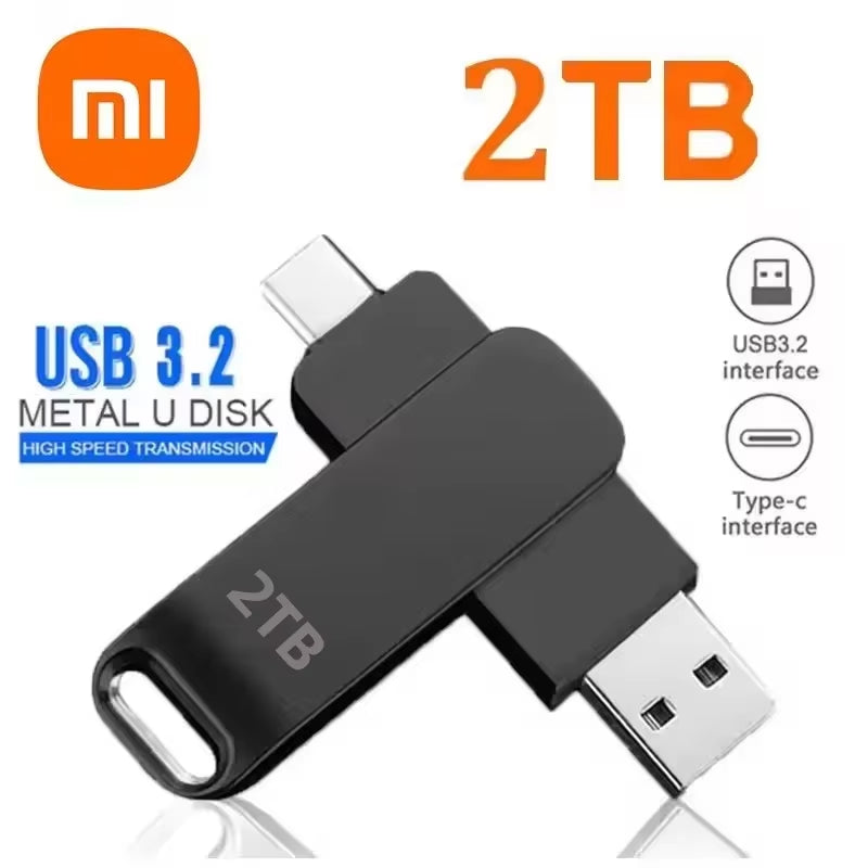 Xiaomi 16TB USB 3.2 Flash Drives High Speed Transfer Metal Pendrive Memory Card Pendrive Flash Disk Memoria Waterproof Stick NEW