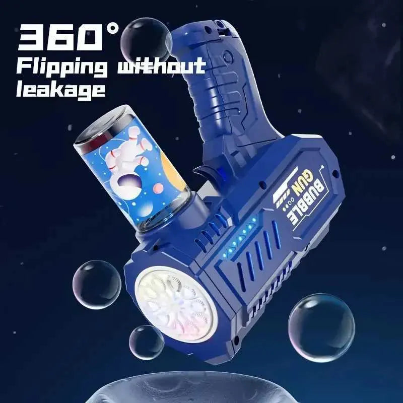 Other Toys 10 Holes Kids Bubble Gun Toys Rocket Soap Bubble Machine Automatic Blower Bubbles Gun Summer Children Outdoor Bubble Blowing Toyl475