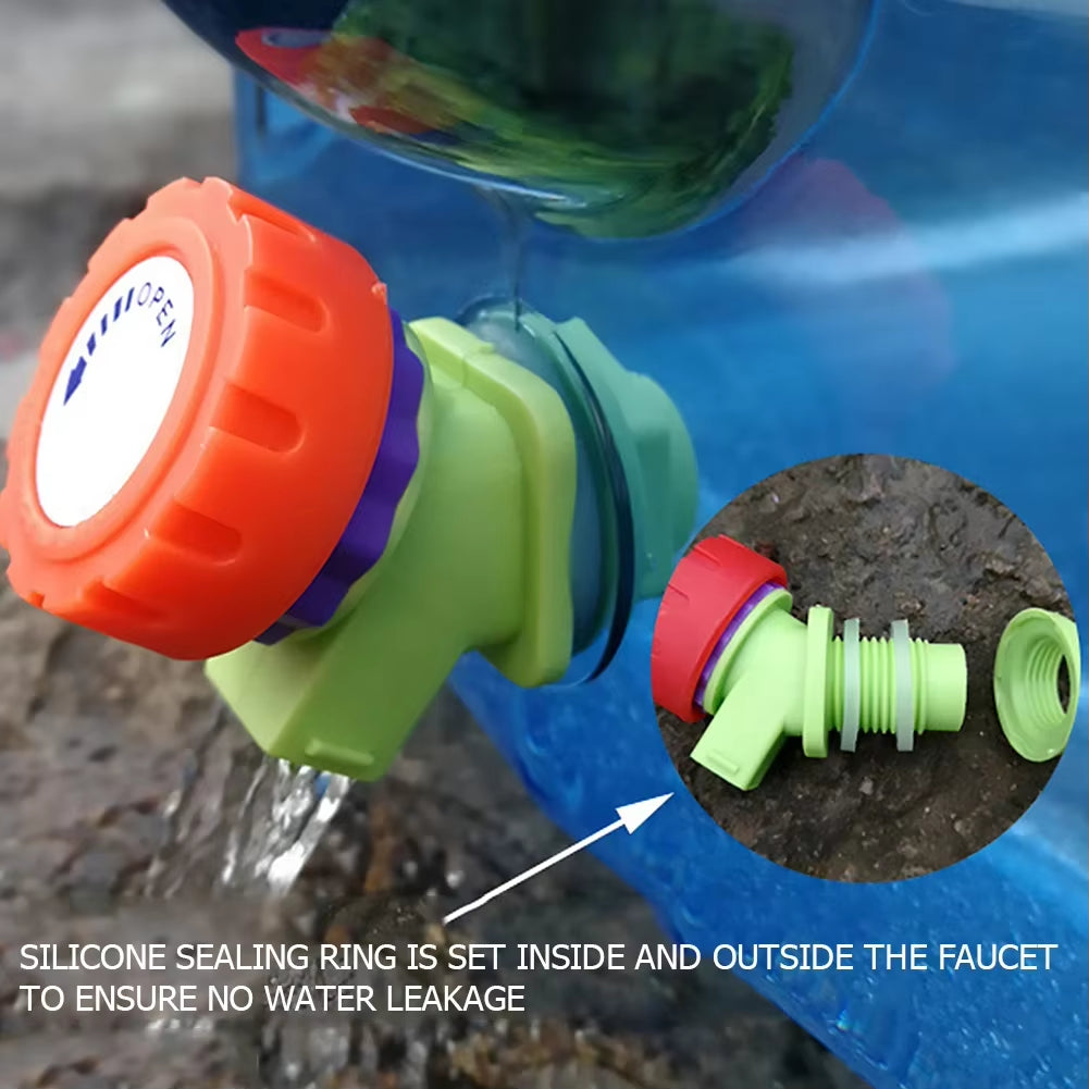 5/7.5/10/12/15L Camping Water Container with Faucet Water Carrier Canister Portable Large Capacity Tank Outdoor Water Bucket