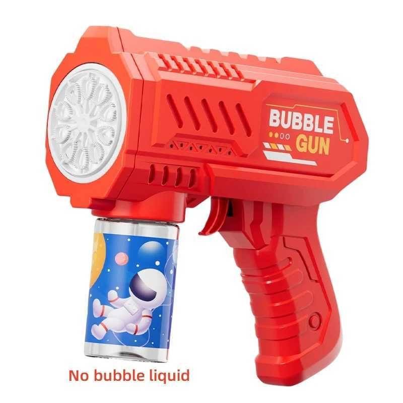 Other Toys 10 Holes Kids Bubble Gun Toys Rocket Soap Bubble Machine Automatic Blower Bubbles Gun Summer Children Outdoor Bubble Blowing Toyl475