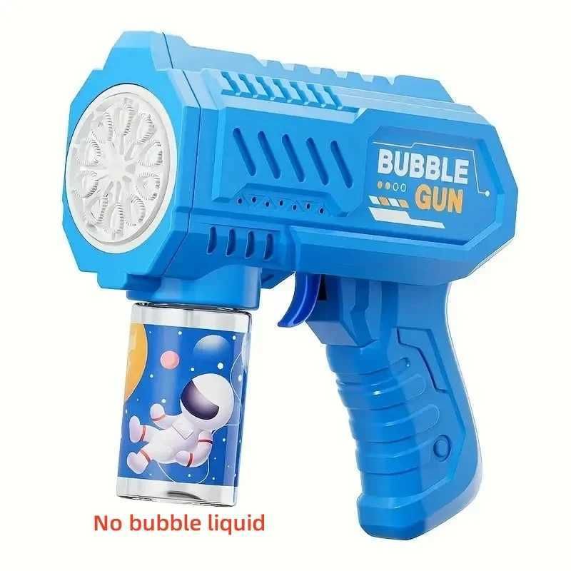 Other Toys 10 Holes Kids Bubble Gun Toys Rocket Soap Bubble Machine Automatic Blower Bubbles Gun Summer Children Outdoor Bubble Blowing Toyl475