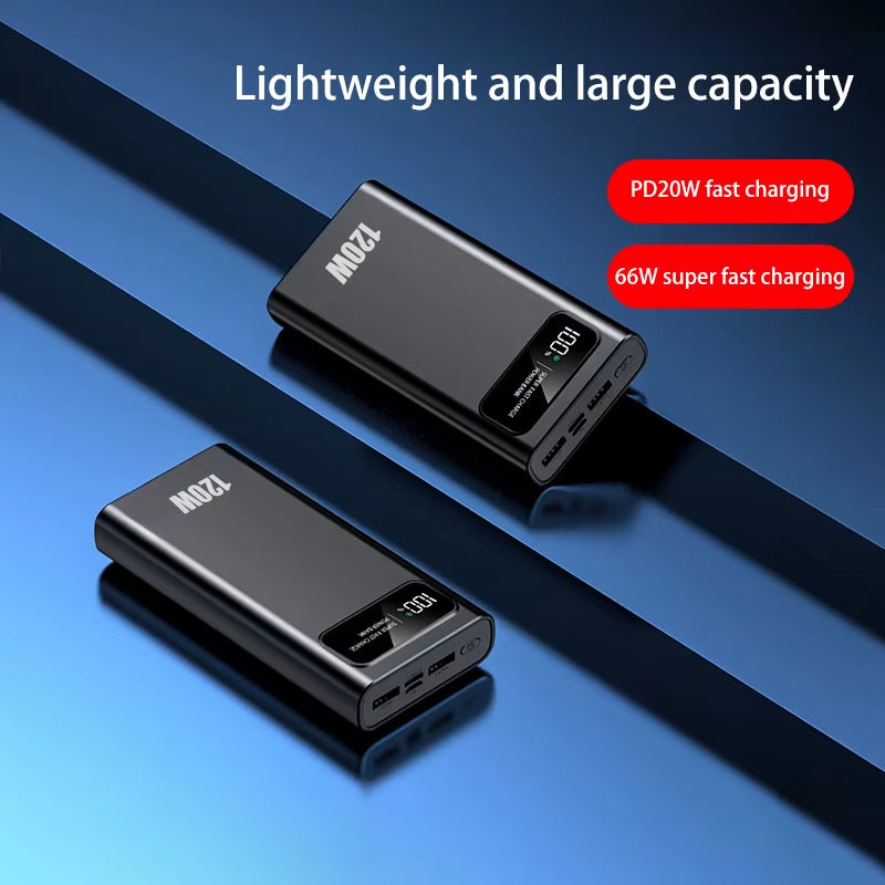 Xiaomi 200000Mah Power Bank 120W Super Fast Charging Battery High Capacity Digital Display Powerbank for Iphone Samsung Huawei