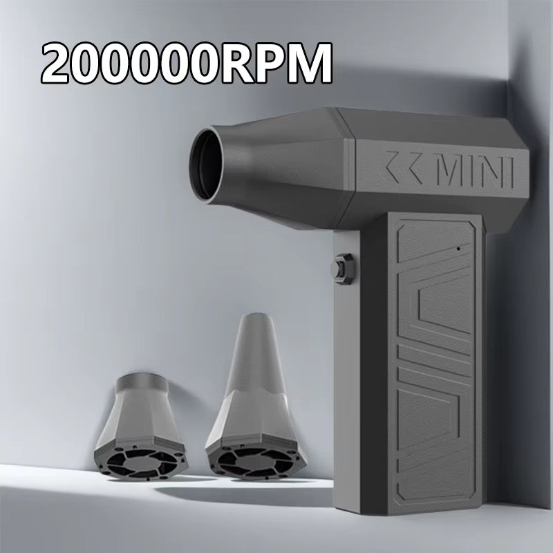 Violent Fan 200000RPM Powerful Air Blower Vacuum Dust Cleaner Type-C Charging Strong Winds 52M/S Brushless Turbo Jet Blower