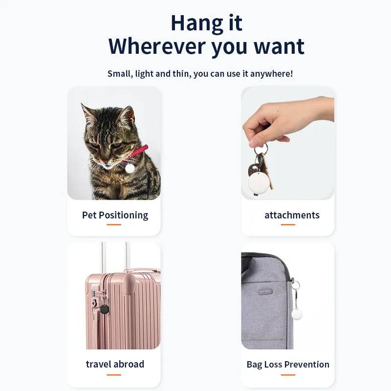 Global Locator Position Tracking Device Keychain Find My Tracker Itag for Wallet Bike