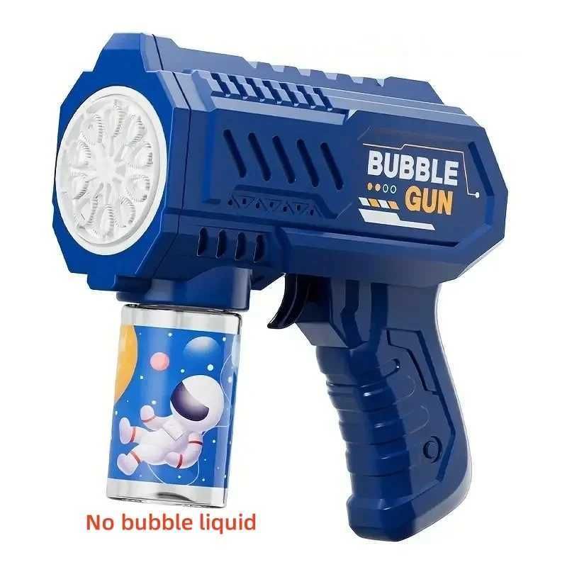 Other Toys 10 Holes Kids Bubble Gun Toys Rocket Soap Bubble Machine Automatic Blower Bubbles Gun Summer Children Outdoor Bubble Blowing Toyl475