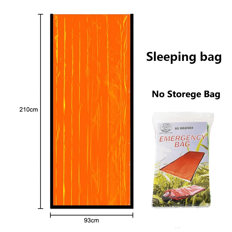 1-3PCS Emergency Blanket Outdoor Survival First Aid Kit Windproof Insulation Lifesaving PET Foil Thermal Military Rescue Blanket