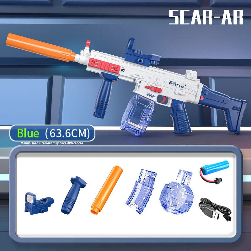 New Uzi Water Gun Electric Pistol Shooting Game Toys Cannon Summer Outdoor Waters Fights Beach Children'S Toy Boys Gifts