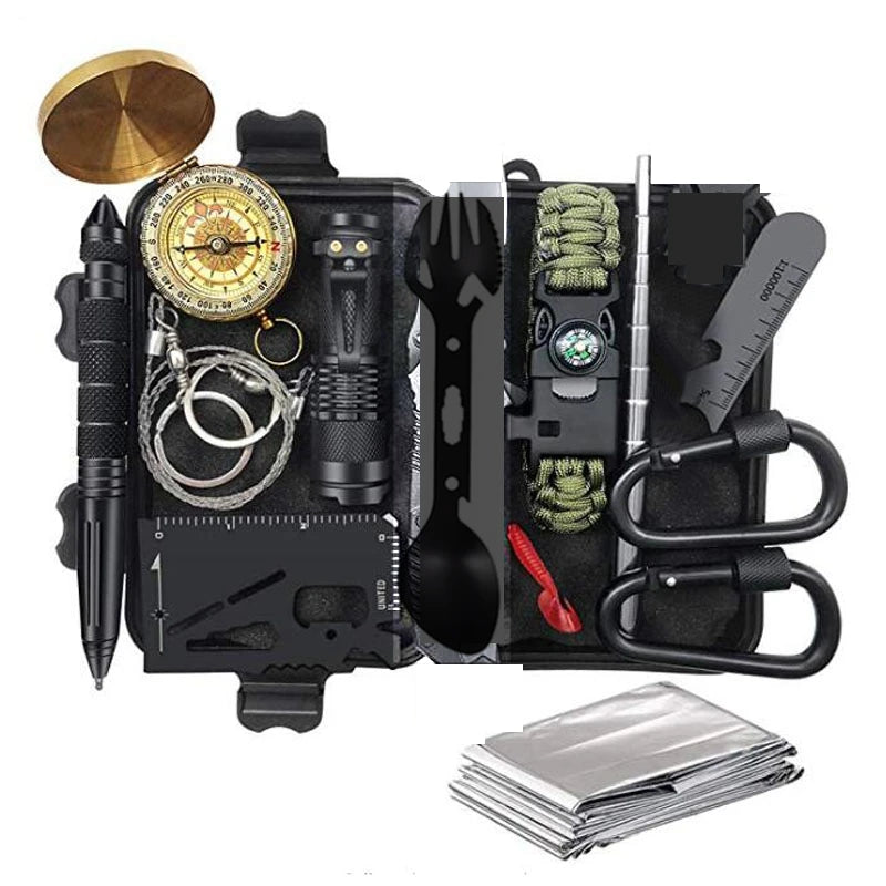 Emergency Kit Trauma Bag Outdoor Multifunction Camping Gear Survival Kit First Aid Kit SOS Wilderness Emergency Knife Kit