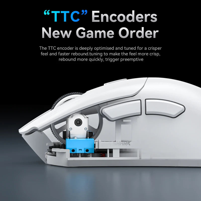 R1 1000Hz Bluetooth Mouse,18000Dpi,Paw3311,Tri-Mode Connection, Macro Gaming Mouse