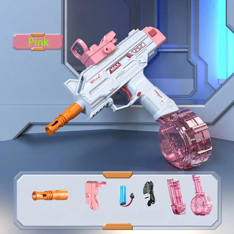 New Uzi Water Gun Electric Pistol Shooting Game Toys Cannon Summer Outdoor Waters Fights Beach Children'S Toy Boys Gifts