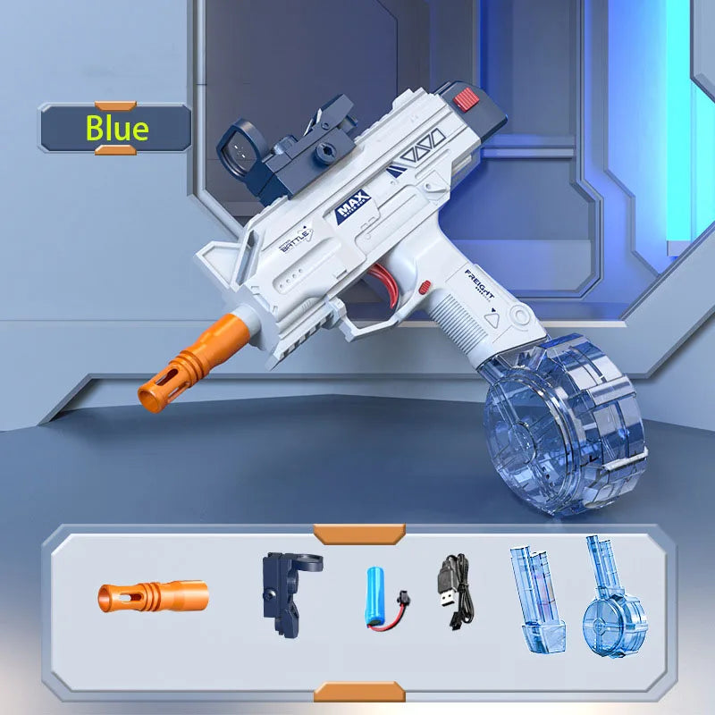 New Uzi Water Gun Electric Pistol Shooting Game Toys Cannon Summer Outdoor Waters Fights Beach Children'S Toy Boys Gifts