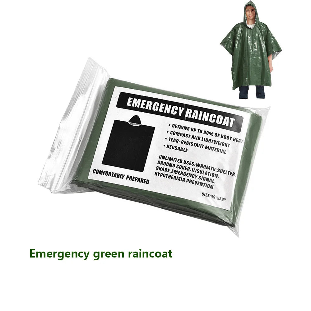 1-3PCS Emergency Blanket Outdoor Survival First Aid Kit Windproof Insulation Lifesaving PET Foil Thermal Military Rescue Blanket