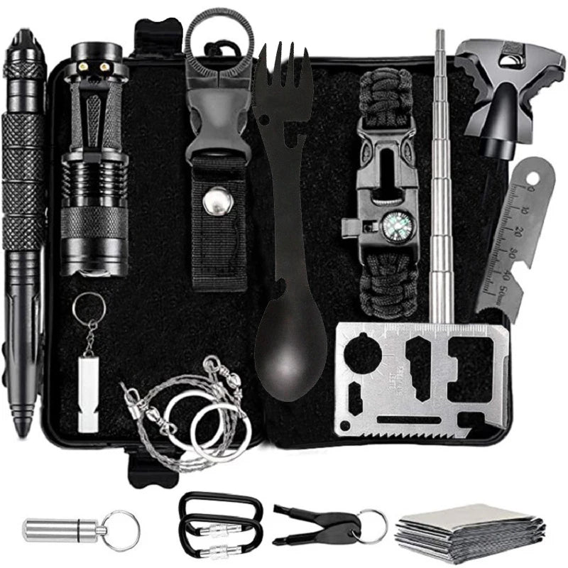 Emergency Kit Trauma Bag Outdoor Multifunction Camping Gear Survival Kit First Aid Kit SOS Wilderness Emergency Knife Kit