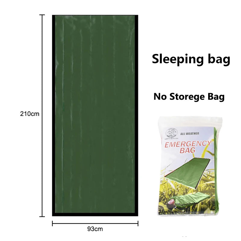 1-3PCS Emergency Blanket Outdoor Survival First Aid Kit Windproof Insulation Lifesaving PET Foil Thermal Military Rescue Blanket
