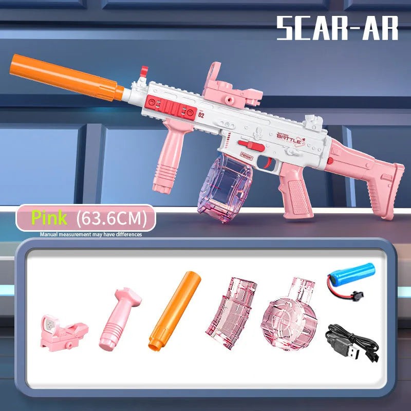 New Uzi Water Gun Electric Pistol Shooting Game Toys Cannon Summer Outdoor Waters Fights Beach Children'S Toy Boys Gifts