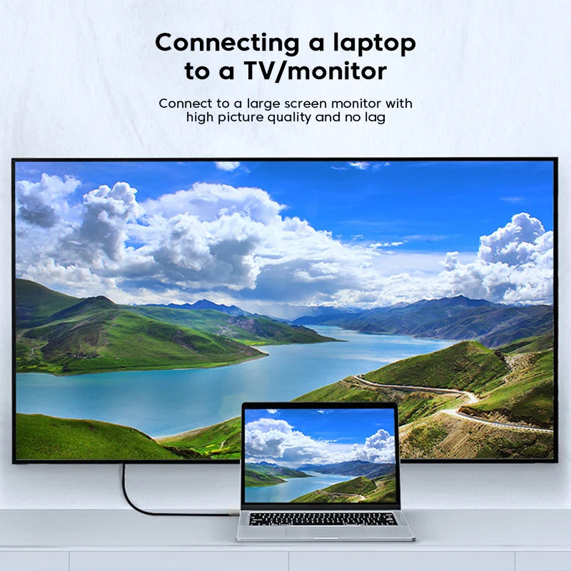 Hdmi-Compatible 8K Cable 8K/60Hz 4K/120Hz UHD HDR 48Gbps Adapter Cable 5M for Devices Laptops High-Definition TV Projectors