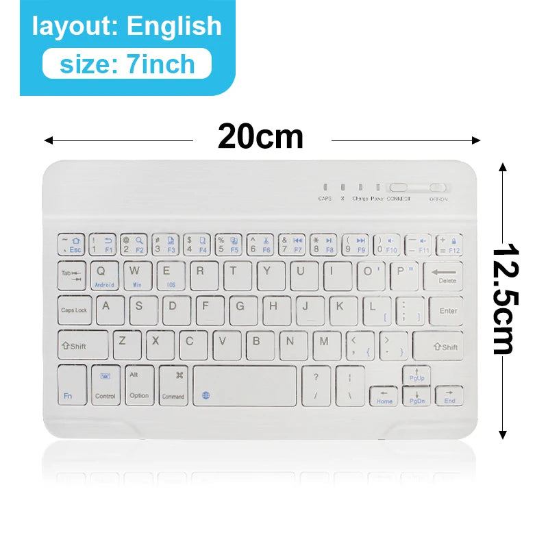 Mini Bluetooth Keyboard RGB Wireless Keyboard 10 Inch Backlit Keyboard Backlight Touchpad Keyboard for IOS Android Windows Ipad