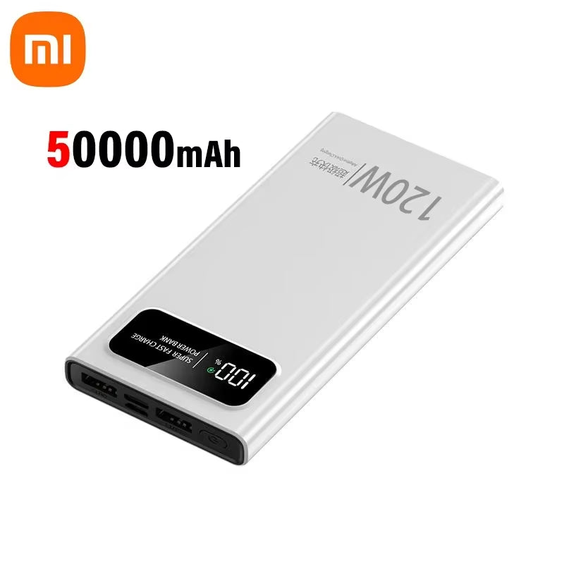 Xiaomi 200000Mah Power Bank 120W Super Fast Charging Battery High Capacity Digital Display Powerbank for Iphone Samsung Huawei