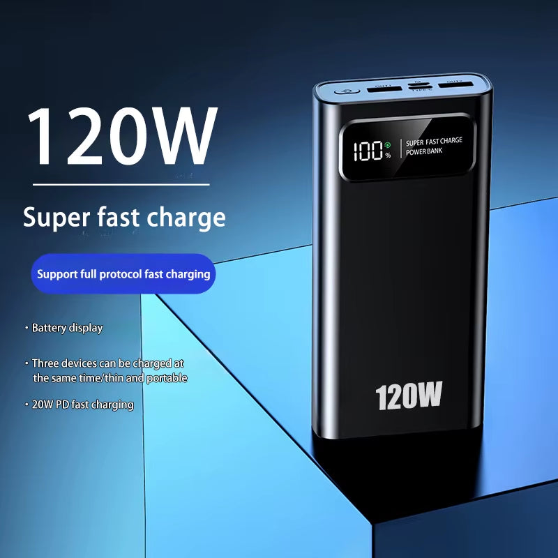 Xiaomi 200000Mah Power Bank 120W Super Fast Charging Battery High Capacity Digital Display Powerbank for Iphone Samsung Huawei