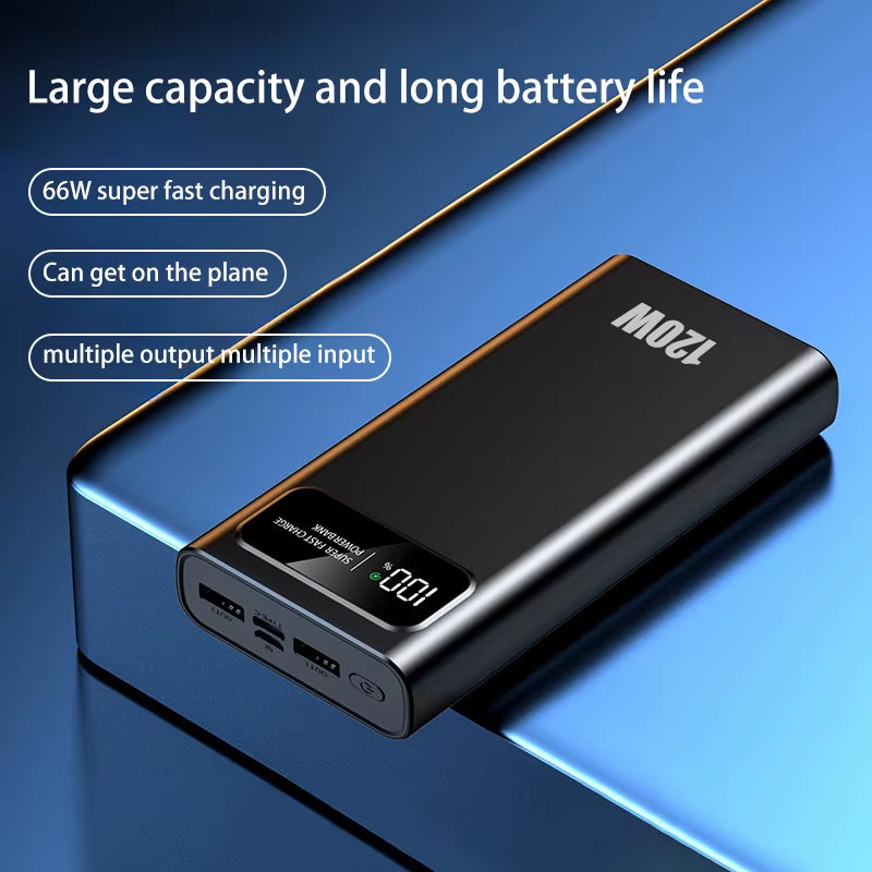 Xiaomi 200000Mah Power Bank 120W Super Fast Charging Battery High Capacity Digital Display Powerbank for Iphone Samsung Huawei