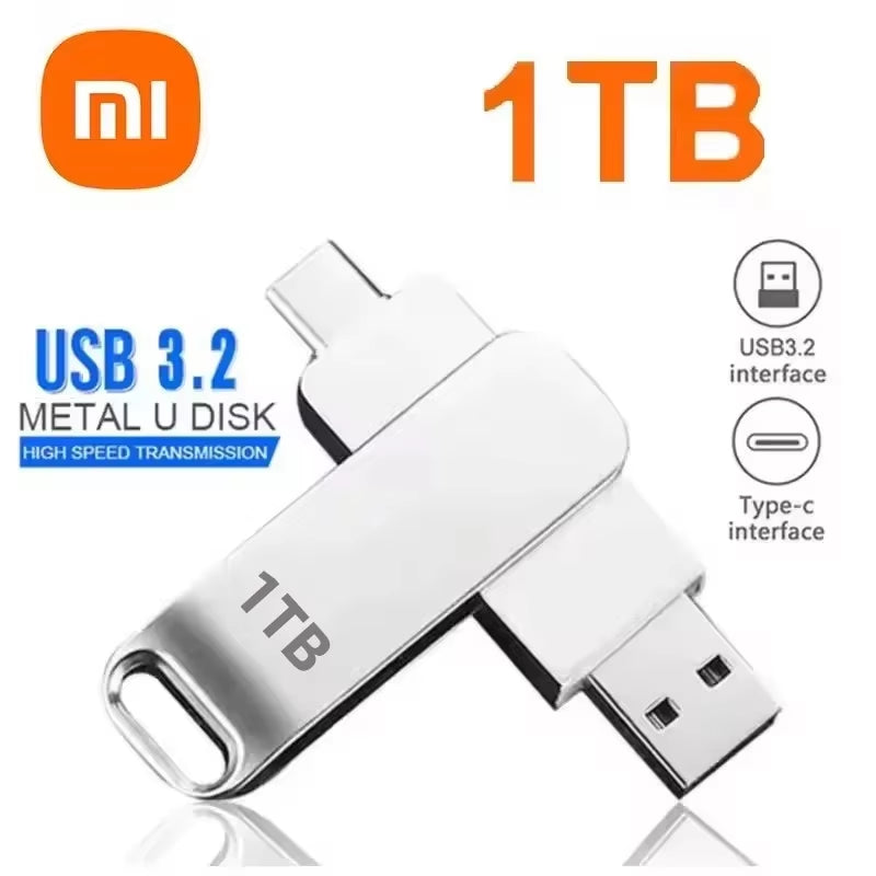 Xiaomi 16TB USB 3.2 Flash Drives High Speed Transfer Metal Pendrive Memory Card Pendrive Flash Disk Memoria Waterproof Stick NEW