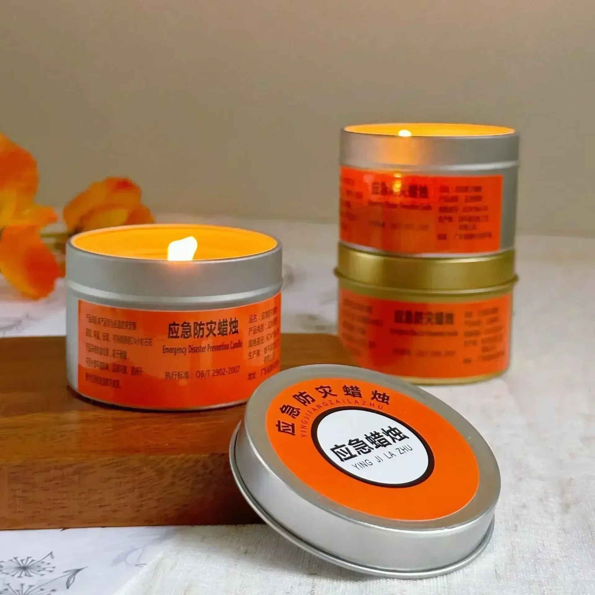 Emergency Candles for Household Power Outages Windproof Smokeless Disaster Prevention Emergency Supplies No Electricity Lighting