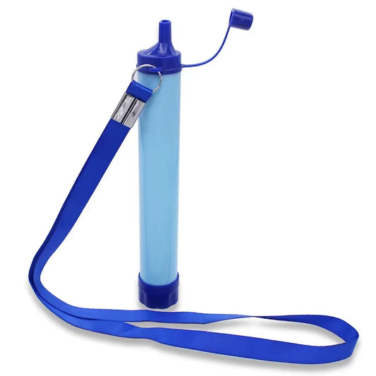 1Pc Outdoor Water Filter, Personal Straw Water Filtration System, Emergency Survival Water Purifier for Camping Hiking Climbing