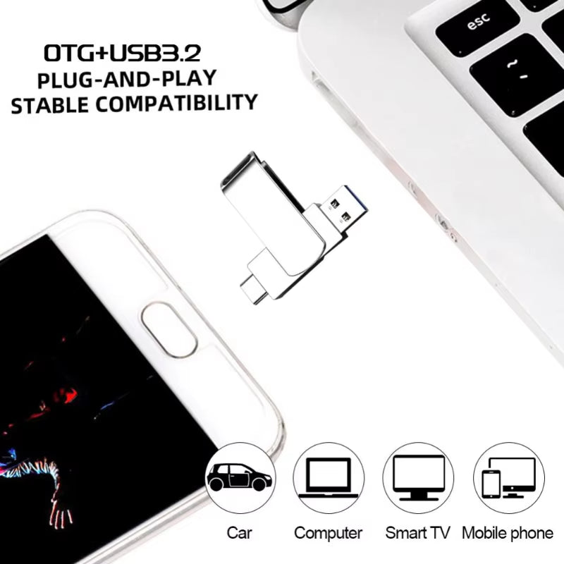 Xiaomi 16TB Flash Drive USB 3.2 Super High Speed Transfer Type-C 2-In-1 Metal U Disk Waterproof Portable Memoria Usb Flash Disk