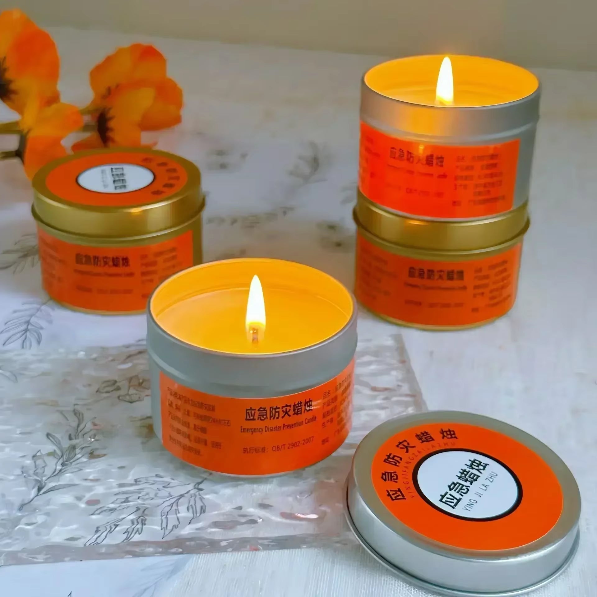 Emergency Candles for Household Power Outages Windproof Smokeless Disaster Prevention Emergency Supplies No Electricity Lighting