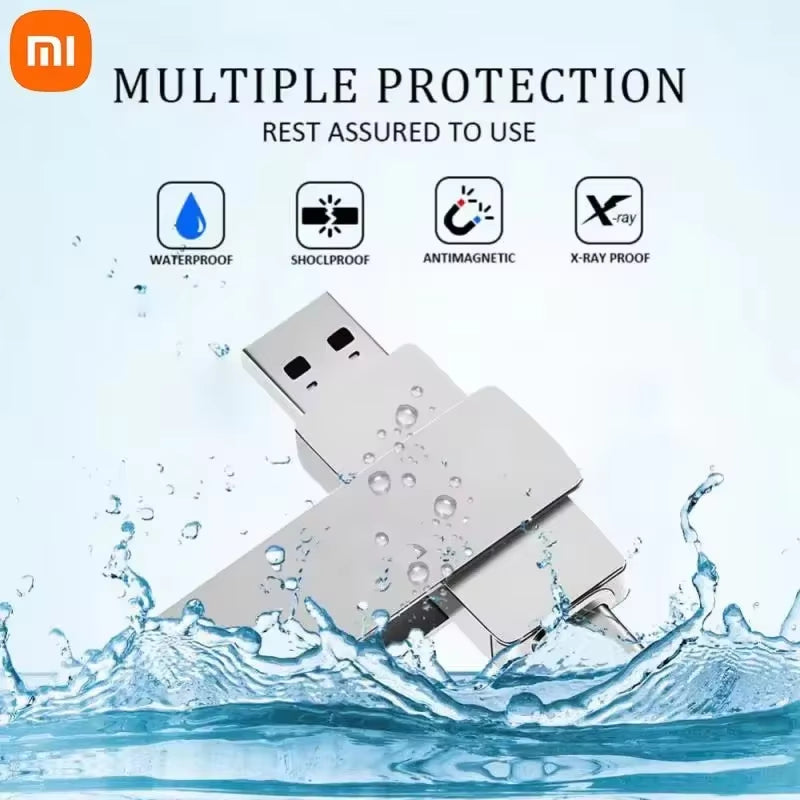 Xiaomi 16TB USB 3.2 Flash Drives High Speed Transfer Metal Pendrive Memory Card Pendrive Flash Disk Memoria Waterproof Stick NEW